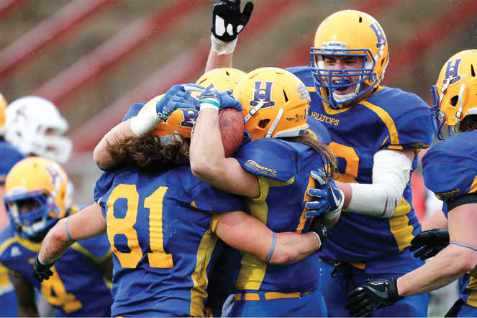 Saskatoon Hilltops junior football team celebrating Saskatoon Hilltops junior football team celebrating