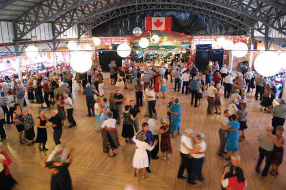 Dancers dancing in the danceland gym Dancers dancing in the danceland gym