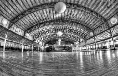 Black and white picture of Danceland Gym Black and white picture of Danceland Gym